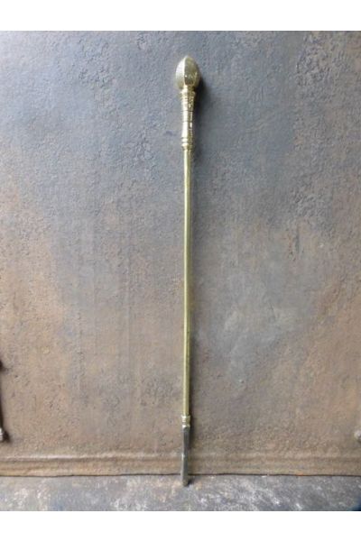 Polished Brass Fire Poker