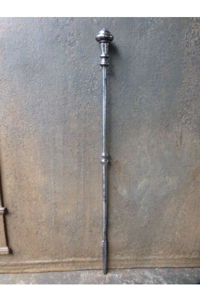 Polished Steel Fire Poker