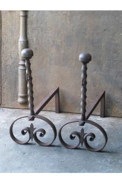 Wrought Iron Fire Dogs