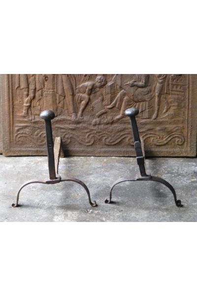 Antique Fireplace Andirons