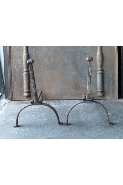 Antique Fireplace Andirons