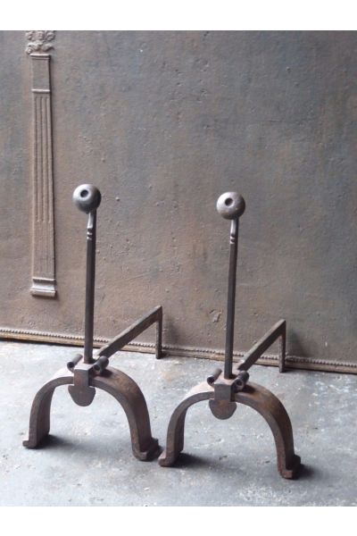 Wrought Iron Fire Dogs