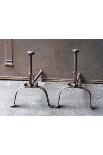 Antique Fireplace Andirons