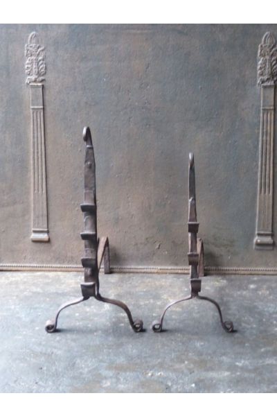 Gothic Andirons Fireplace