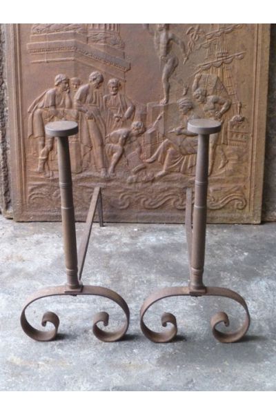 Antique Fireplace Andirons