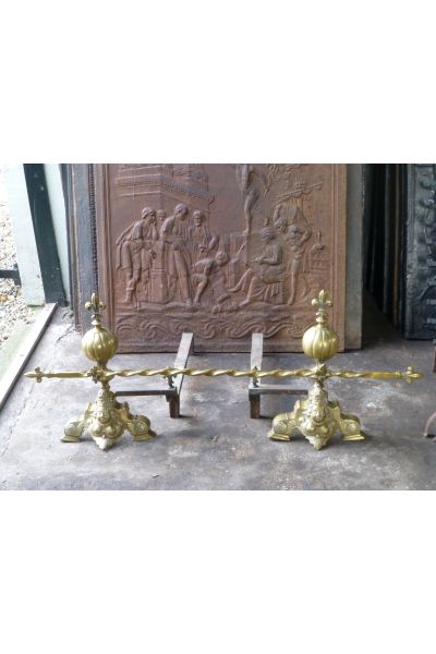 Louis XIV Style Andirons