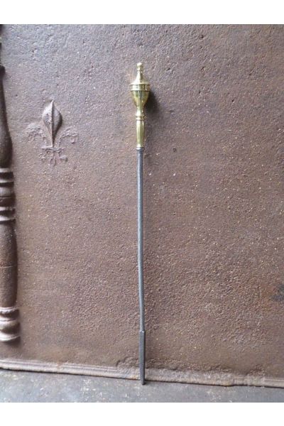 Polished Steel Fire Poker