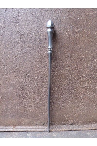 Polished Steel Fire Poker