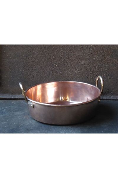 Polished Copper Log Basket