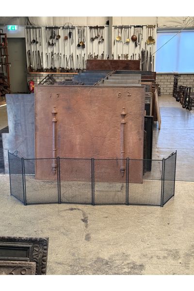 Large French Fireplace Screen | Handmade, New | 63" to 73" Wide