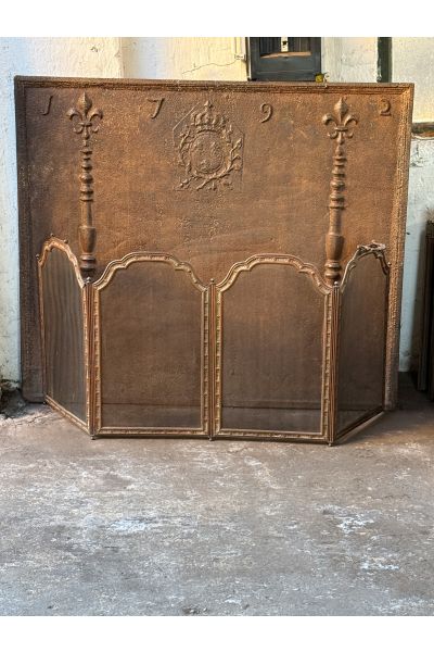 Antique French Fire Screen