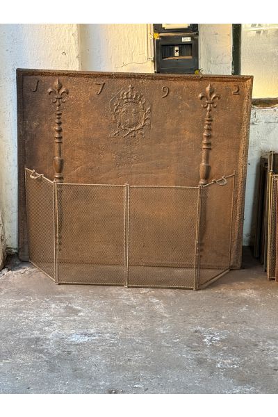 Antique French Fire Screen