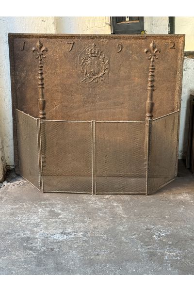 Antique French Fire Screen