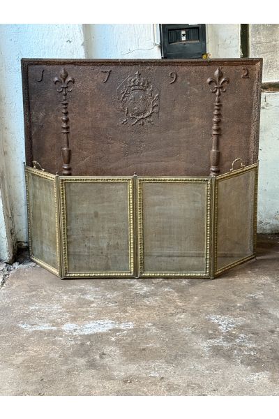 Antique French Fire Screen