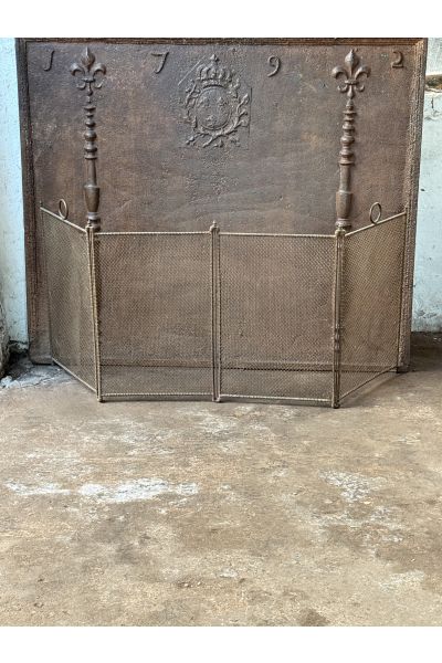 Antique French Fire Screen