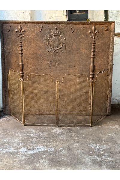 Antique French Fire Screen