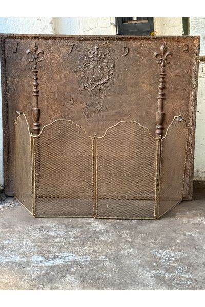 Antique French Fire Screen