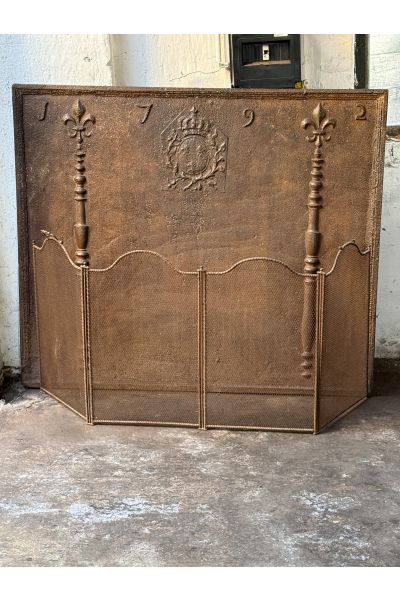 Antique French Fire Screen