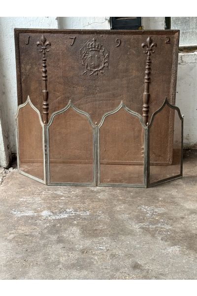 Antique French Fire Screen