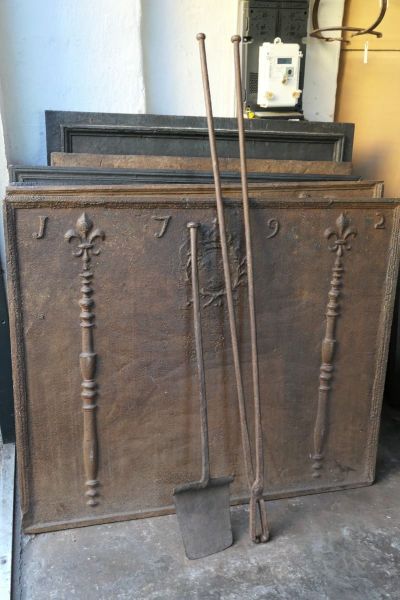 Large French Fireplace Tools