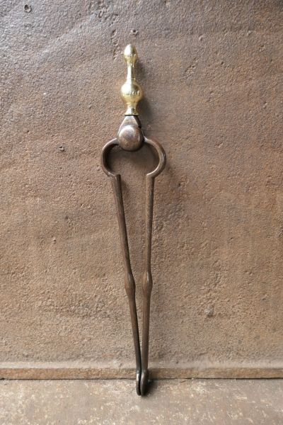 Antique Dutch Fire Tongs