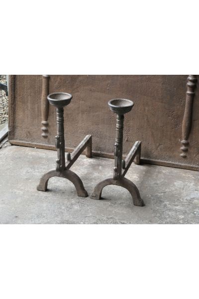 Gothic Style Andirons