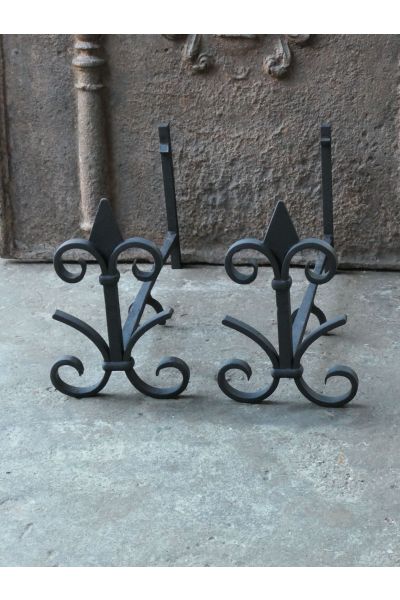 Wrought Iron Fire Dogs