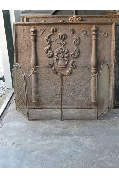 Elegant Antique Fireplace Screen