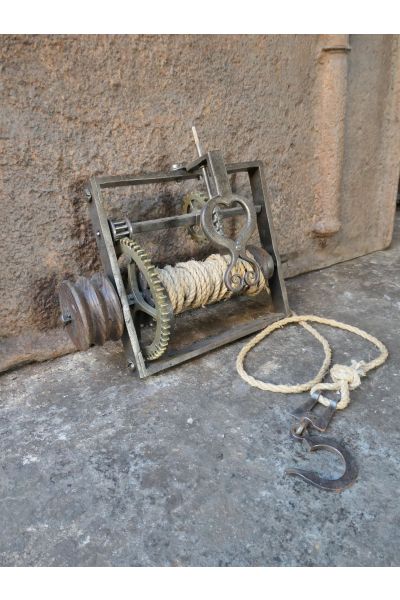 Small Antique Weight-Driven Spit Jack