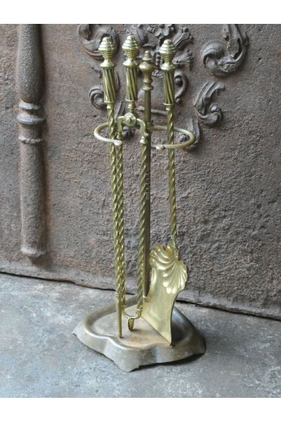 Brass Fireplace Tool Set