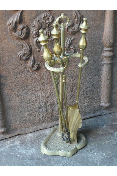 Brass Fireplace Tool Set