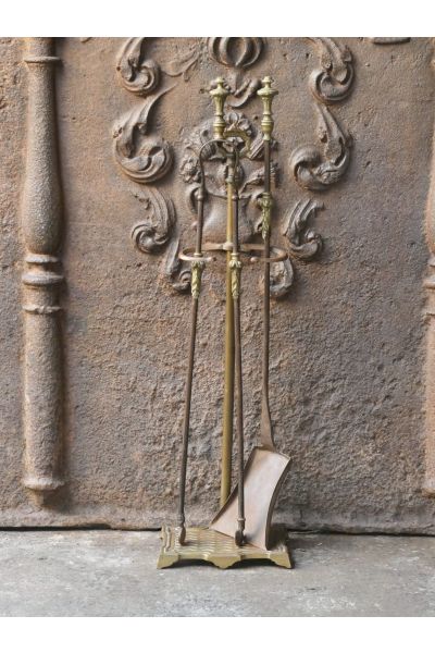 Large French Fireplace Tools