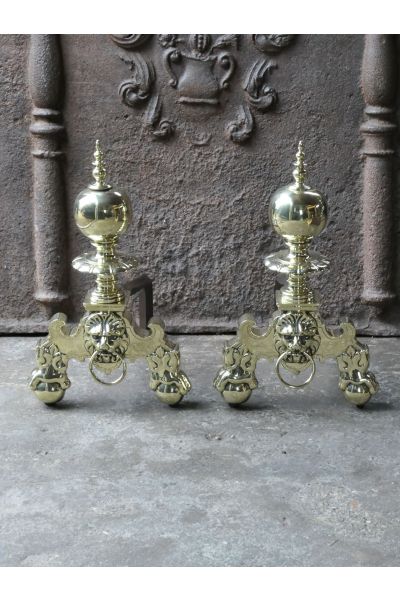 Louis XIV Style Andirons