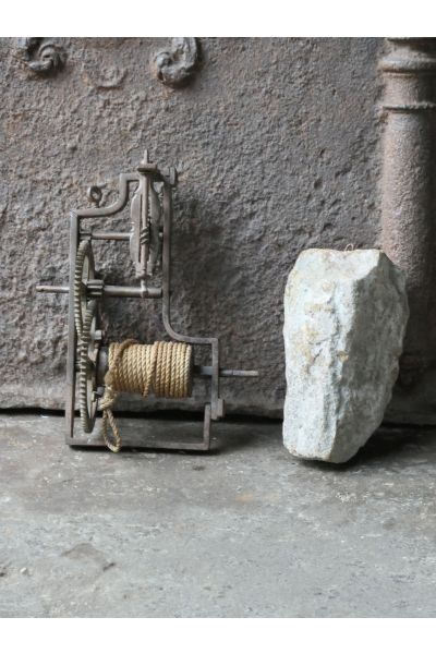 Small Antique Weight-Driven Spit Jack