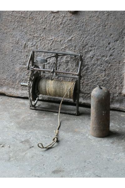 Small Antique Weight-Driven Spit Jack