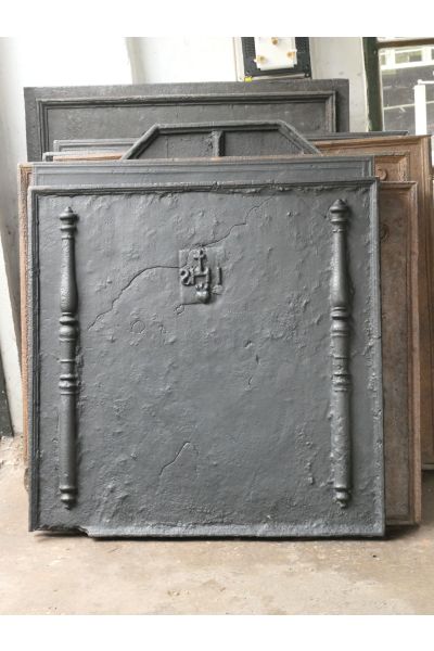 Pillars with IHS Monogram Fireback