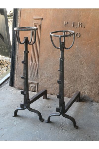 Gothic Andirons Fireplace