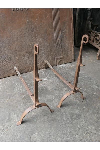 Antique Fireplace Andirons