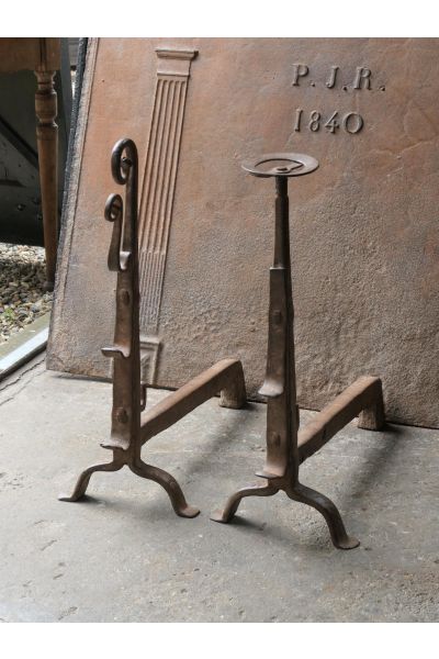 Antique Fireplace Andirons