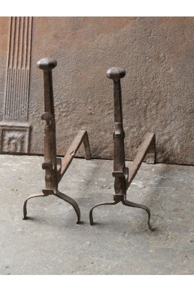 Antique Fireplace Andirons