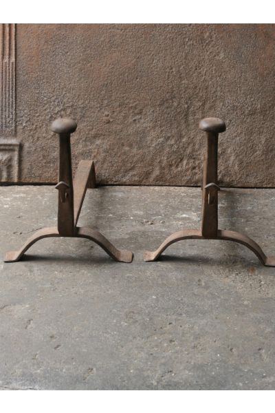 Antique Fireplace Andirons