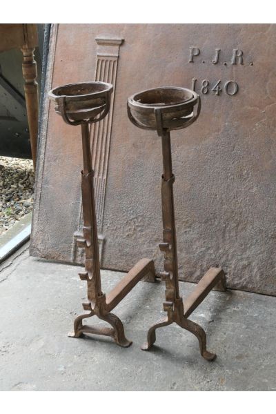 Antique Hand-Forged Andiron