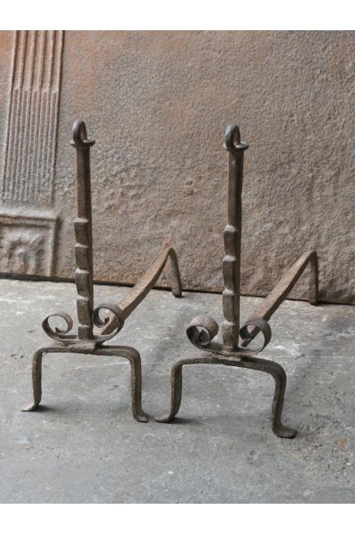 Antique Fireplace Andirons