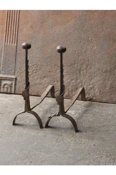 Antique Fireplace Andirons