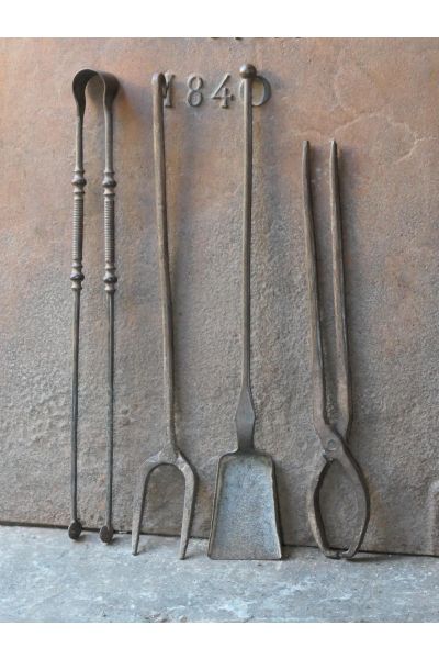 Antique French Fireplace Tools