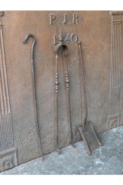 Antique French Fireplace Tools