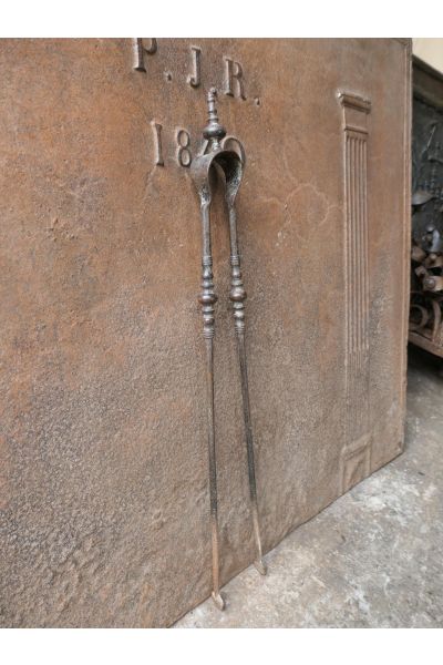 Antique French Fire Tongs