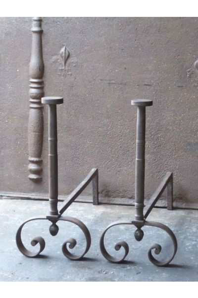 Wrought Iron Fire Dogs