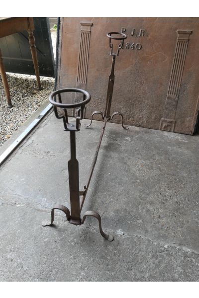 Antique Hand-Forged Andiron