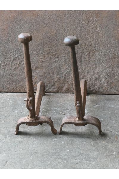 Antique Fireplace Andirons